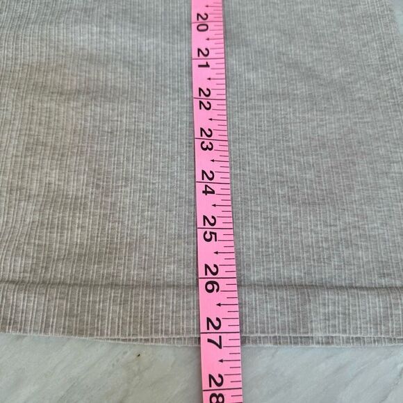 Athleta beige wide ribbed tank top stretch size M - Picture 7 of 7
